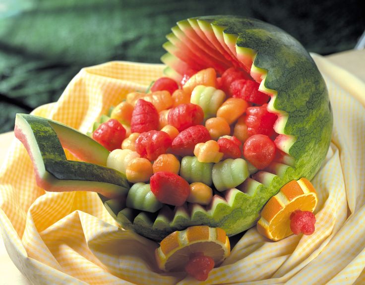 Карвинг овощной: Карвинг из фруктов и овощей для начинающих пошагово