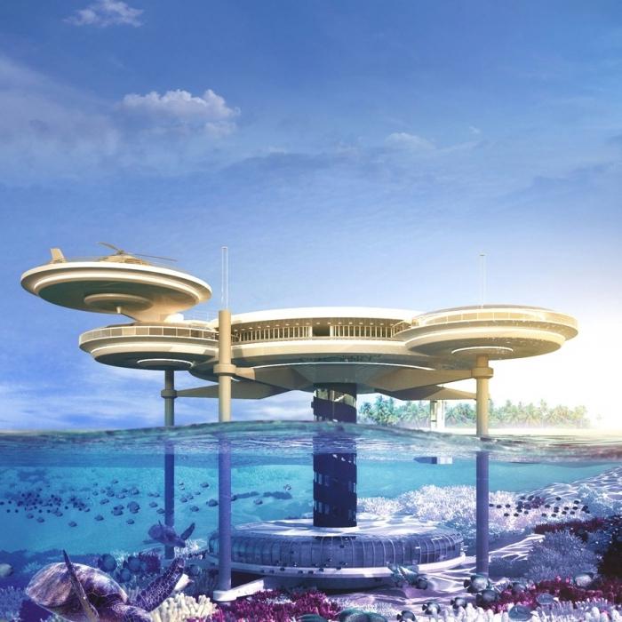 Подводный отель в Дубае фото