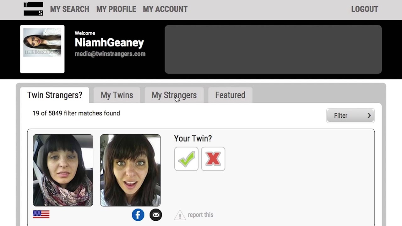 Отзывы twin strangers: find my look-a-like, my face double, doppelganger or my face match