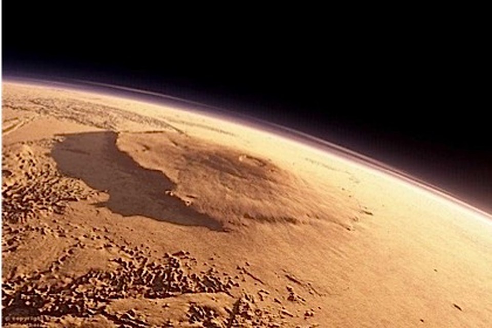 Вулкан Олимп на Марсе. 