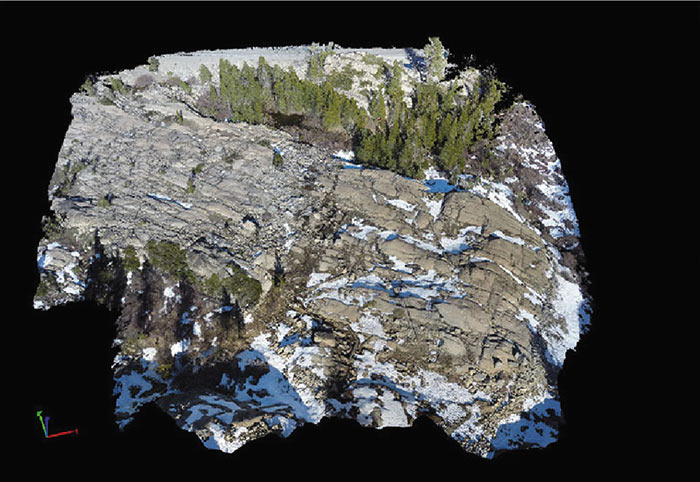 Рис. 2. Результаты съемки после обработки Pix4Dmapper