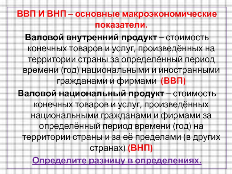 Внутрішній валовий продукт це: Неприпустима назва — Вікіпедія