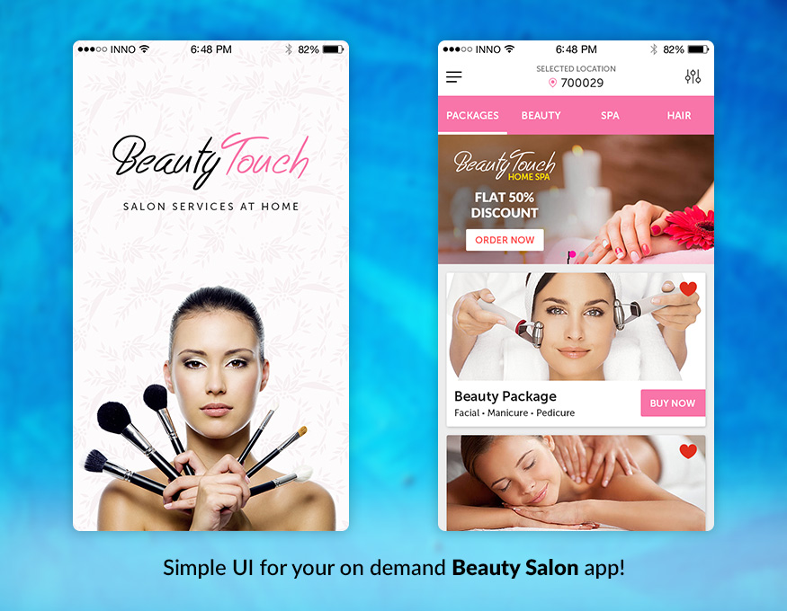 mobile app for beauty salon