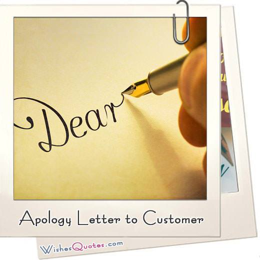 Apology letter to customer featured